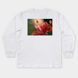 Bougainvillea Bokeh Kids Long Sleeve T-Shirt